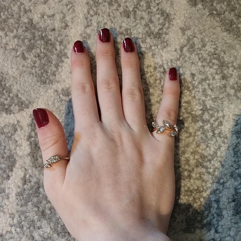 Two Gold Metal Rings